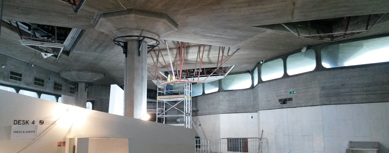 Queen Elizabeth Hall Foyer Refurbishment Work, Southbank Centre Queen Elizabeth Hall Foyer Refurbishment Work at the Southbank Centre